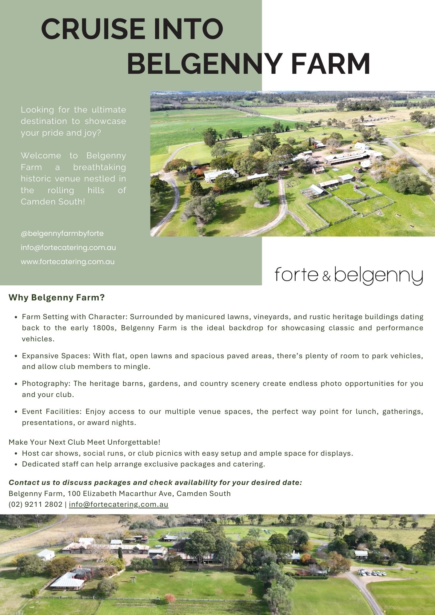 Belgenny Farm Car Club Flyer